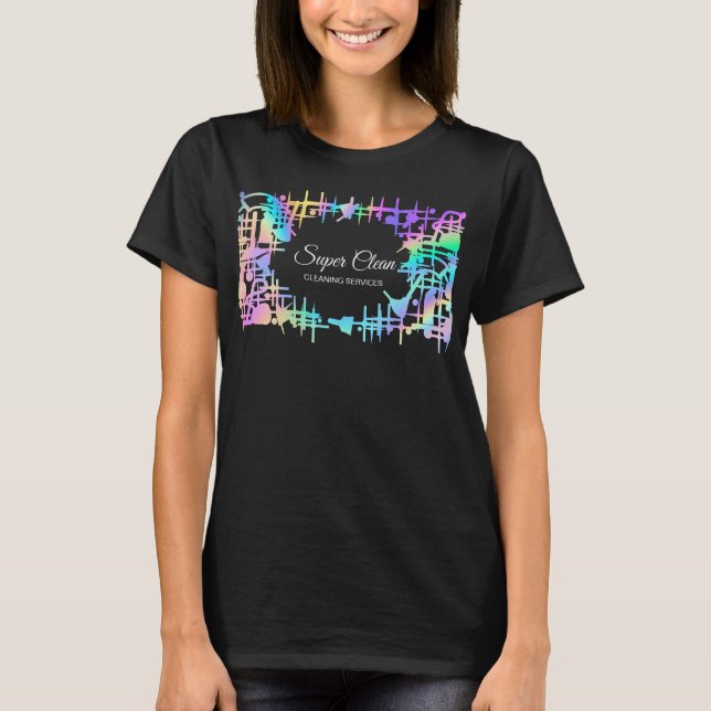 T-shirt Services de nettoyage de maisons domestiques profe (Devant)