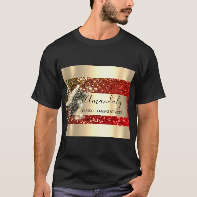T-shirt Services de nettoyage Maid House Conserver Parties (Devant)