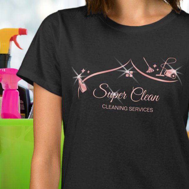 T-shirt Services de nettoyage professionnels de la maison  (Créateur téléchargé)