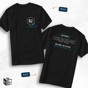 T-shirt Services de plomberie professionnels Plombier bleu