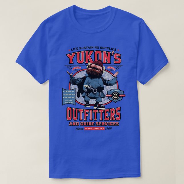 T-shirt Services de pourvoirie et de guide de Yukons (Design devant)