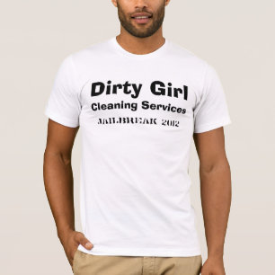 T-shirt Services sales de nettoyage de fille