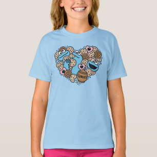 T-shirt Sésame Sésame   Coeur de gribouillis de caniche Mo
