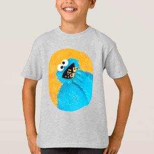 T-shirt Sesame Street Cookie Monster Caractère Art