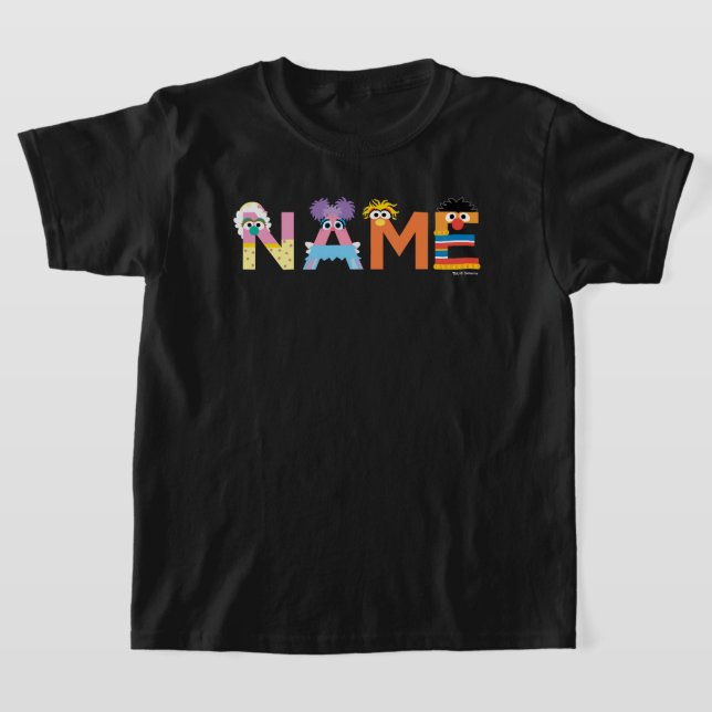 T-shirt Sesame Street personnalisable Alphabet Baby T-Shir (Poser)