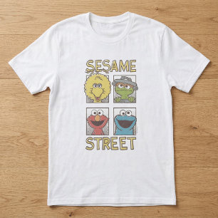 T-shirt Sesame StreetVintage Caractère Comic 2