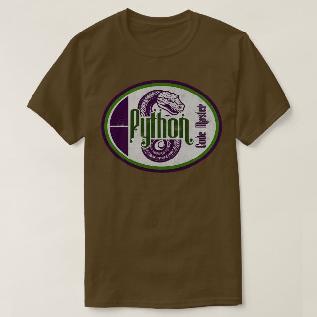 T-shirt Session principale de code Python (Design devant)
