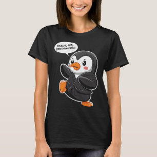 T-shirt Set prêt Penguin Kick Martial Art Karate Cute Pen