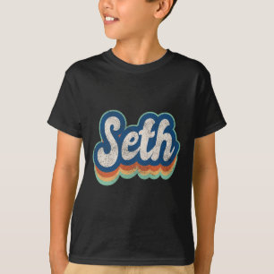 T-shirt Seth Prénom Garçon Style Vintage les années 70 80s