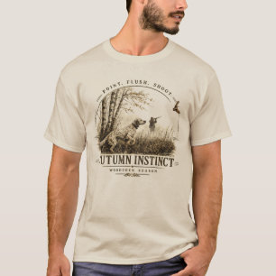 T-shirt Setter anglais , chasse à la bécasse
