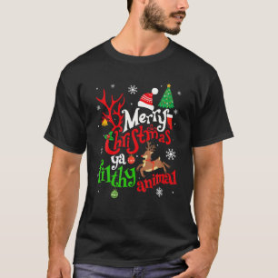 T-shirt Seul Amusant À La Maison Films Joyeux Noël Tu Peux