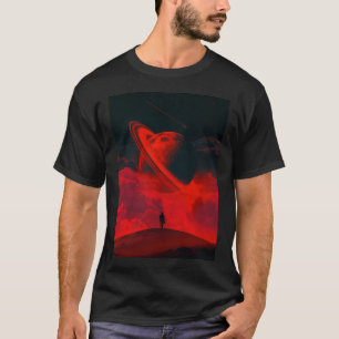 T-shirt Seul Avec La Lune