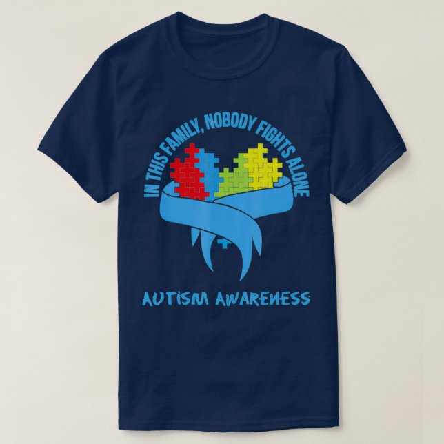 T-shirt Seul Cela Dans La Sensibilisation Combine Personne (Design devant)