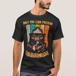 T-shirt Seul Vous Pouvez Empêcher Le Communisme Drôle Ours