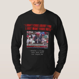 T-shirt Seule Chemise de la Vérité de Trump - à manches lo
