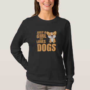 T-shirt Seulement Une Fille Corgis Aime Kawaii Chien Corgi