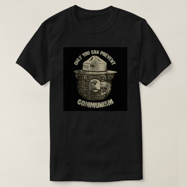T-shirt Seulement vous pouvez empêcher l'affiche du commun (Design devant)