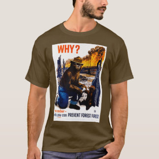 T-shirt Seules vous pouvez prévenir les incendies de forêt