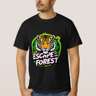 T-shirt S'évader vers le tigre forestier