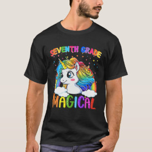 T-shirt Seventh Grade Magical Unicorn Rainbow Back To Scho