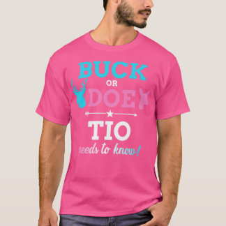 T-shirt Sexe reveal buck or doe tio matching baby party