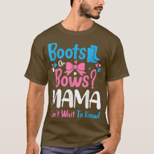 T-shirt Sexe Révéler Bottes ou Bows Mama Baby Faire-part