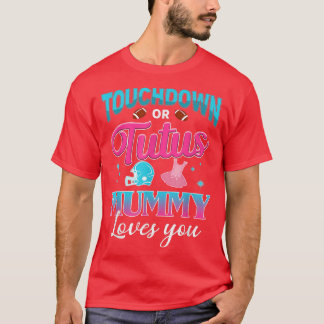 T-shirt Sexe Révéler Touchdown Ou Tutus Mummy Matching Ba