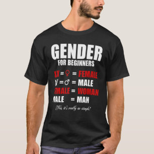 T-shirt Sexe Simple Pour Les Débutants XX Femme XY Mal