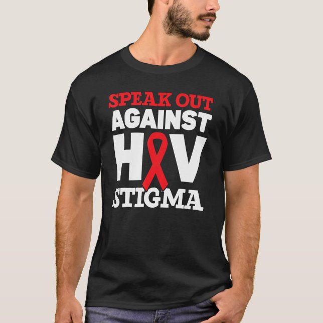 T-shirt S'Exprimer Contre La Stigmatisation Au Vih La Sens (Devant)