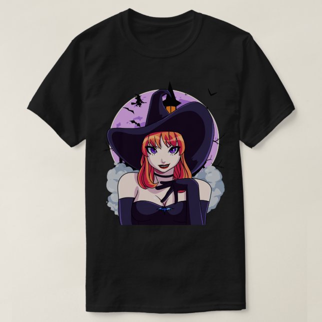 T-shirt Sexy Witch Halloween heureux (Design devant)