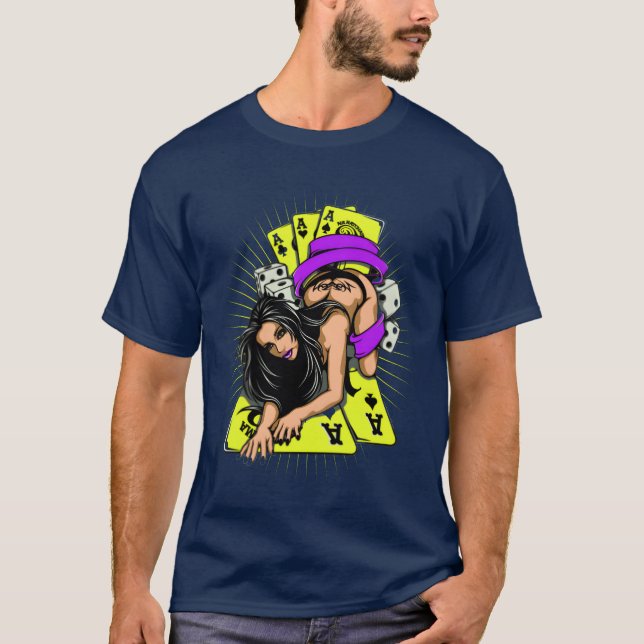 T-shirt Sey Girl Game Card funny family (Devant)