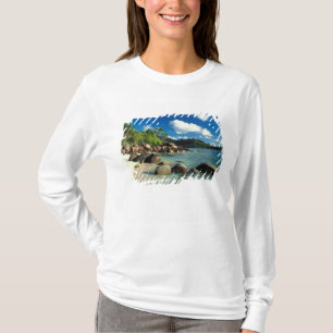T-shirt Seychelles, île de Mahe, plage d'Anse Royale. 3