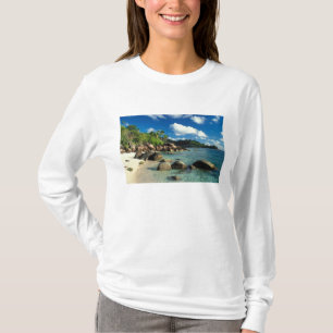 T-shirt Seychelles, île de Mahe, plage d'Anse Royale. 3