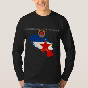 T-shirt SFR Yougoslavie - Carte - Emblème - Drapeau