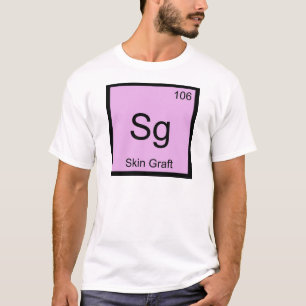 T-shirt Sg - Chimie de greffe de peau Élément symbole Derm