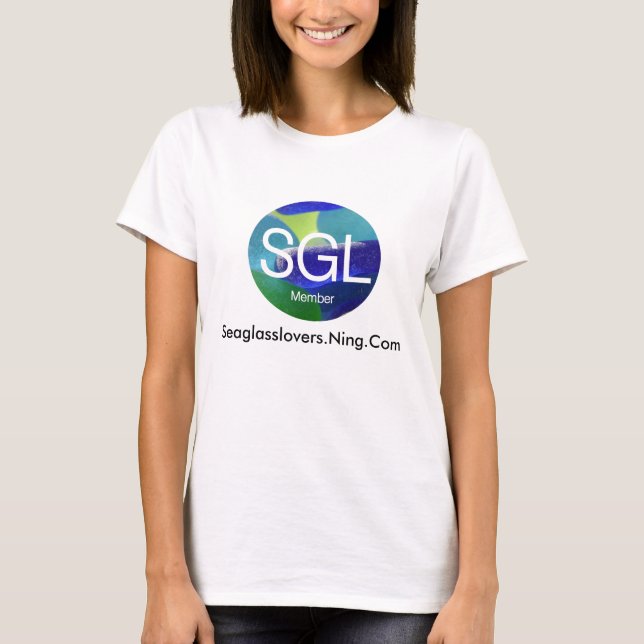 T-shirt Sgltshirt, Seaglasslovers.Ning.Com (Devant)