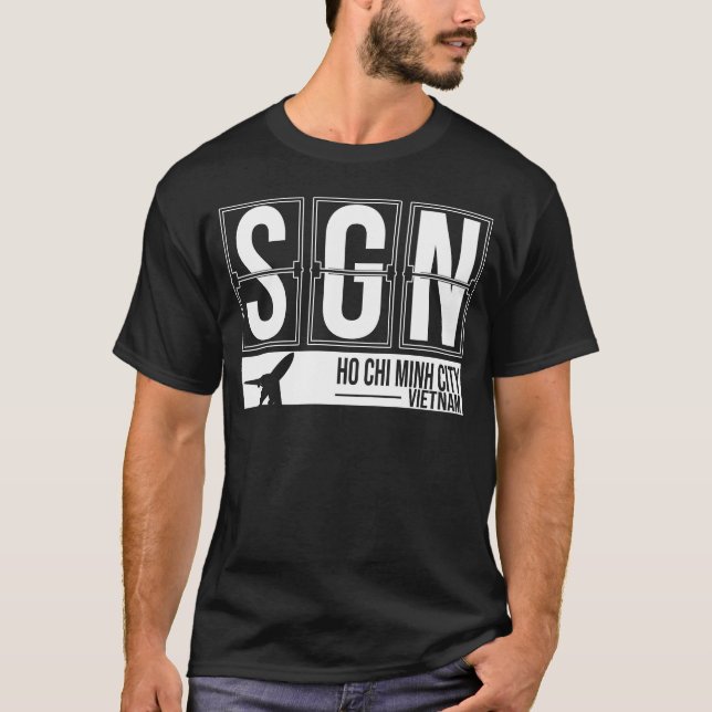 T-shirt SGN - Saigon - aéroport international de Nhat de (Devant)