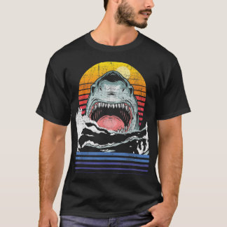 T-shirt Sha, biologiste de la faune de requin Vintage rétr