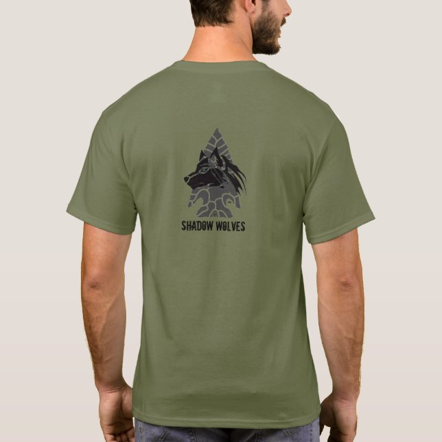 T-shirt 🇺 🇸 SHADOW WOLVES Apache Knife®™ (Dos)