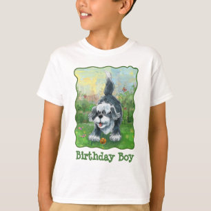 T-shirt Shaggy Sheep Chien d'anniversaire garçon