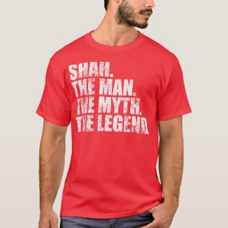 T-shirt Shah Shah Nom de famille Shah nom de famille Shah
