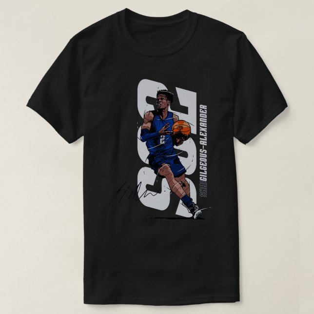T-shirt Shai GilgeousAlexander Oklahoma City Vertical (Design devant)