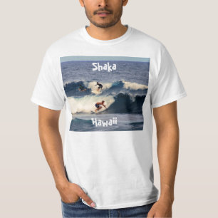 T-shirt Shaka, chemise hawaïenne de surfers