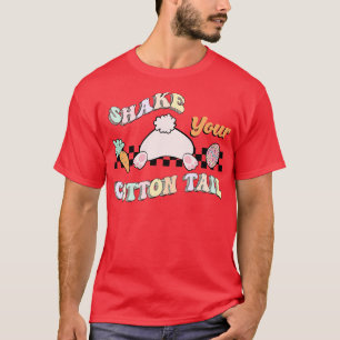 T-shirt Shake votre queue de coton drôle lapin de pâques c