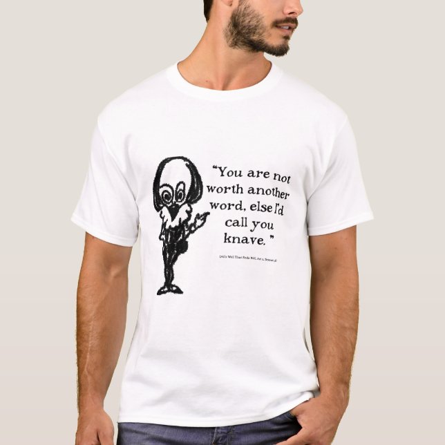 T-shirt Shakespeare Insulte Tout Bien (Devant)