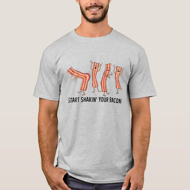 T-shirt Shakin mignon et drôle vos danseurs de lard (Devant)
