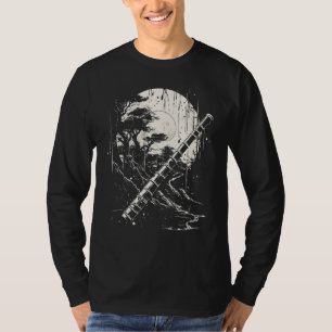 T-shirt Shakuhachi Japonais Bambou Flûte Japonaise Art Dis
