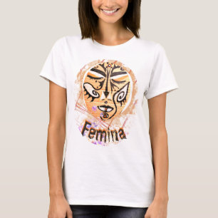 T-shirt Shaman magique Visage Femina Enchantress Art T-shi