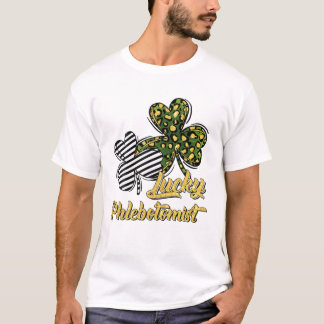 T-shirt Shamroc de Clover Phlebotomiste Lucky St Patrick's