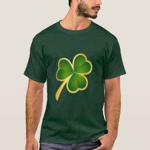 T-shirt Shamrock à découpe or